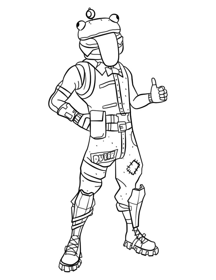 Skin Durrr Burger (ou Boss Burger) à colorier