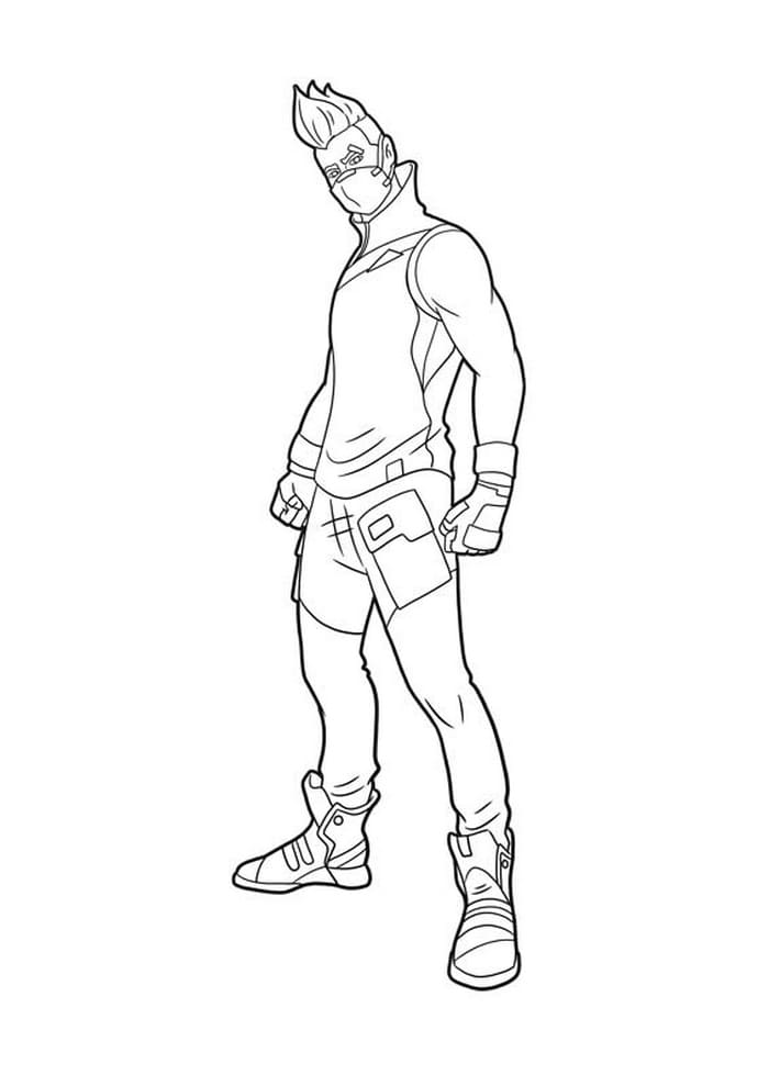Fortnite coloriage Nomade - second modèle