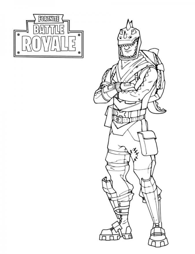 Coloriage skin Rex