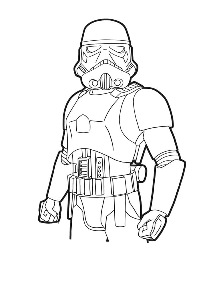Coloriage skin Stormtrooper de Star Wars