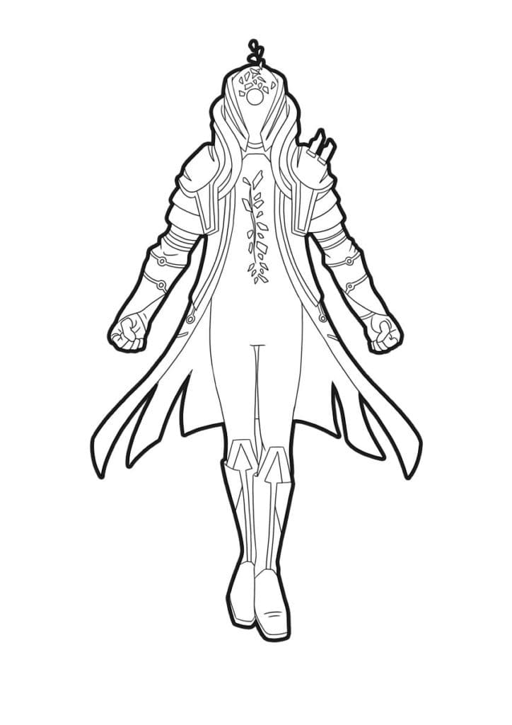 Coloriage Fortnite skin Infinity