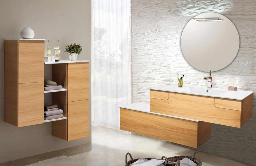 Utilise du bois pour ta décoration de salle de bain nature