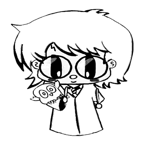 Harry en kawaii avec Hedwige